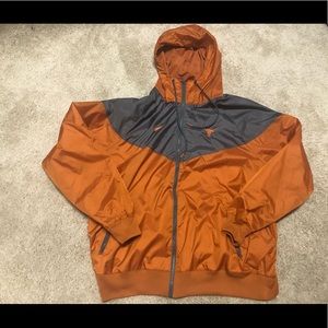 NIKE MENS TEXAS LONGHORNS BURNT ORANGE WINDRUNNER JACKET